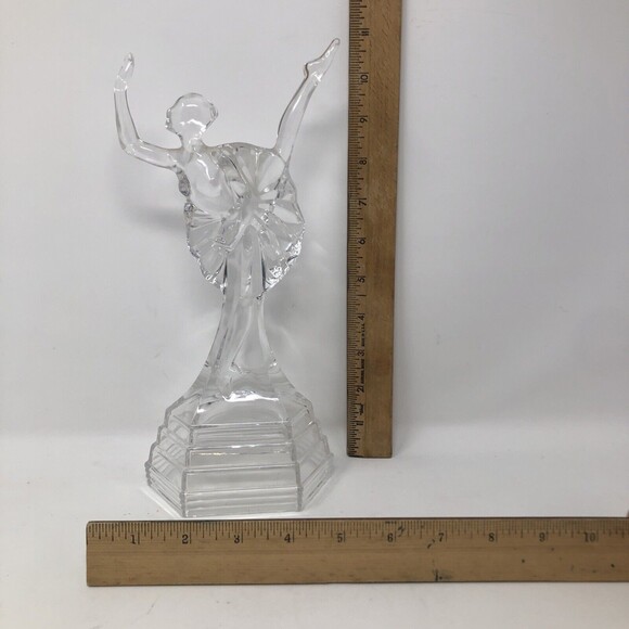 RCR Crystal Ballerina Figurine VTG Glass Ballet Dancer Made in Italy Balletcore - Picture 7 of 10